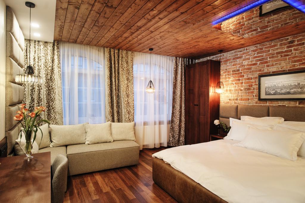 Apartamenty Chleb I Wino Gdaňsk Exteriér fotografie A room at the hotel